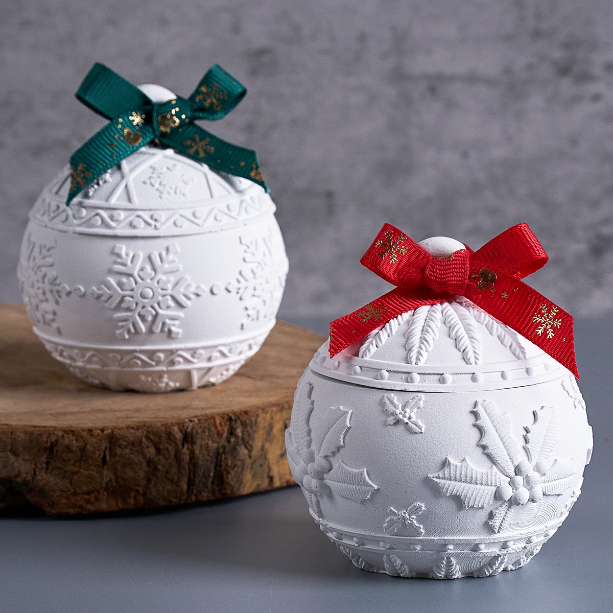 Candle Making Kit Xmas - Natal bola redonda vela jar molde