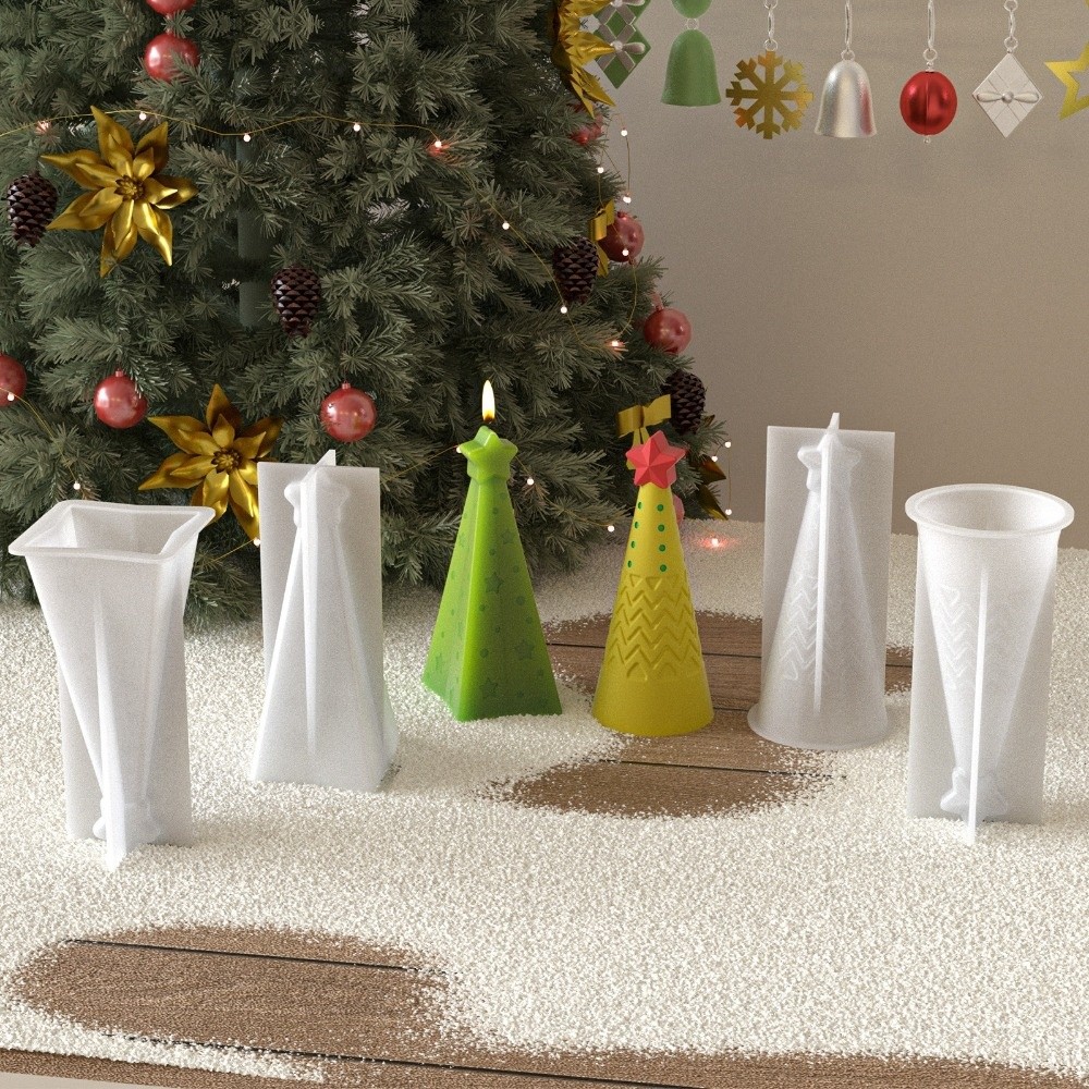 Candle Making Kit Xmas - Novo silicone cone de natal vela