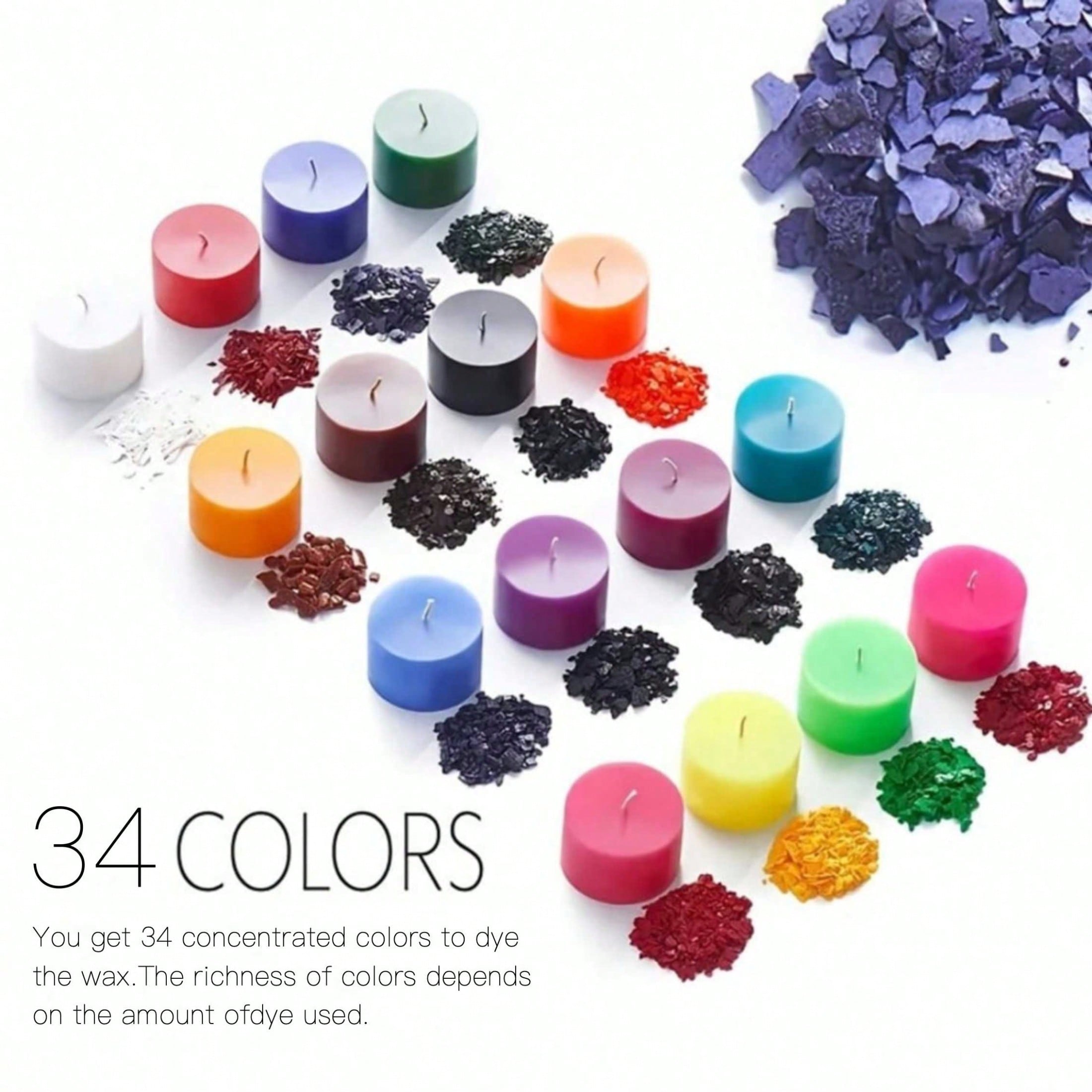 Conjunto de Pigmentos para Vel - Candle Dye Chip avaliação e preço
