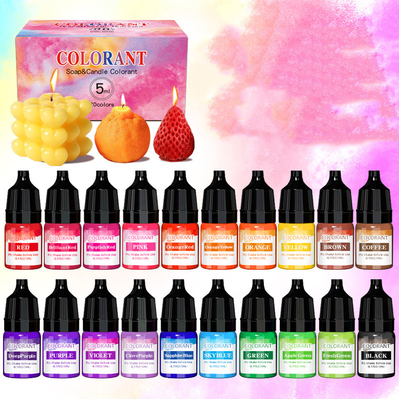 20 cores vela tintas pigmento  - Candle Dye Chip avaliação e preço